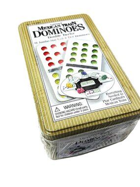 Cardinal’s Mexican Train Dominos Double Twelve in Sealed Collectible Tin NWT NOS